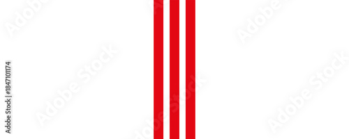 Vertical red and white stripes background. Seamless and repeating pattern.
