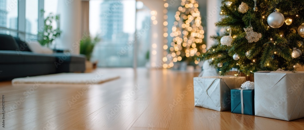 Obraz premium A candle and a decorative holder sit on a marble surface, casting warmth and light in a comforting indoor space