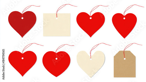 Heart and Rectangle Tag Set