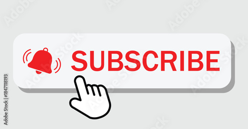 subscribe button icon vector eps10.