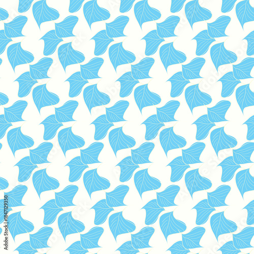 Seamless leaf pattern. Tropical leves wallpaper. Endless background. Vector hand drawn design for fabric, textile, wallpaper, poster, cover, invitation. Trendy print. Ornament with twigs.