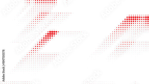 Photos Red halftone abstract dot accent for creative posters, branding layouts, modern