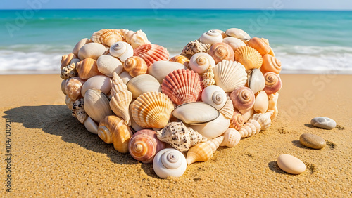 seashells on the beach