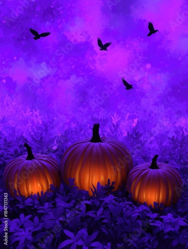 Halloween Pumpkin Field