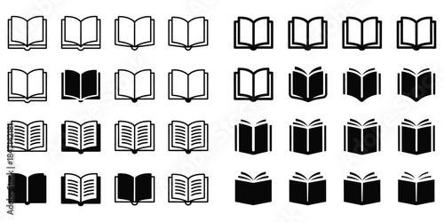 black and white alphabet letters and numbers vector icons set