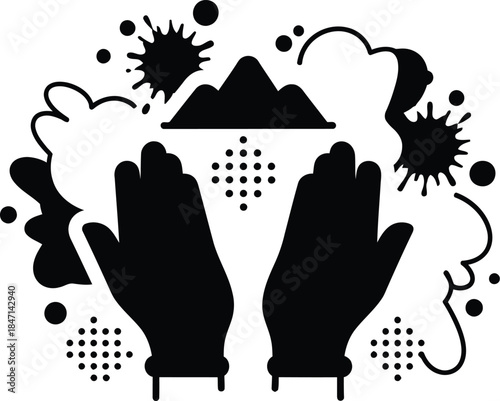 Protecting the environment with two hands