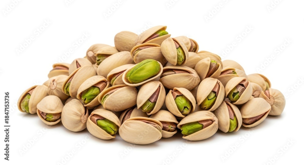 custom made wallpaper toronto digitalPile of fresh pistachios in shells on white background.