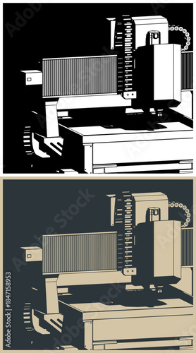 CNC router milling machine