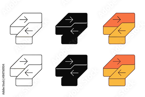 Tectonic Plates Diagram. Diagram of tectonic plates moving with subtle data overlay, abstract minimal vector illustration, first