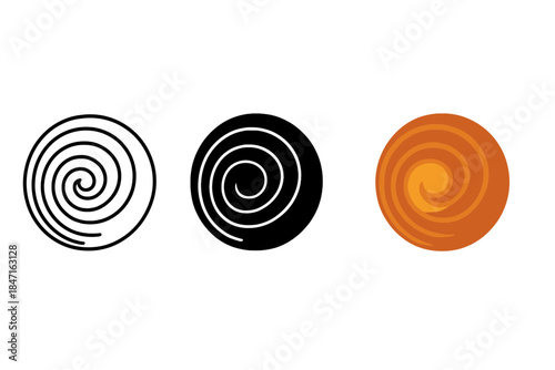 Concentric Clay Patterns. Concentric clay ridges forming rhythmic pattern echoing meditative wheel movement, first in line style