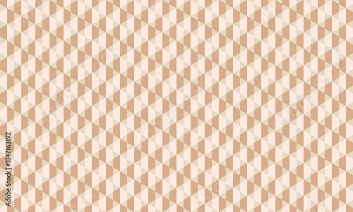 ヘキサゴンを半分にしたジオメトリックなモダンな茶色い背景