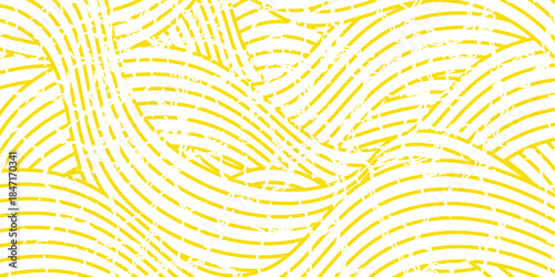Pasta background, spaghetti abstract geometric pattern. Macaroni yellow poster. Wavy abstract pattern. Pasta vector illustration.