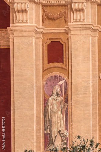 Wallpaper Mural Church of San Salvatore (Chiesa di San Salvatore), it was originally built in the 12th century. Piazza Sarzano square, Genoa, Ligury, Italy, Europe. Torontodigital.ca