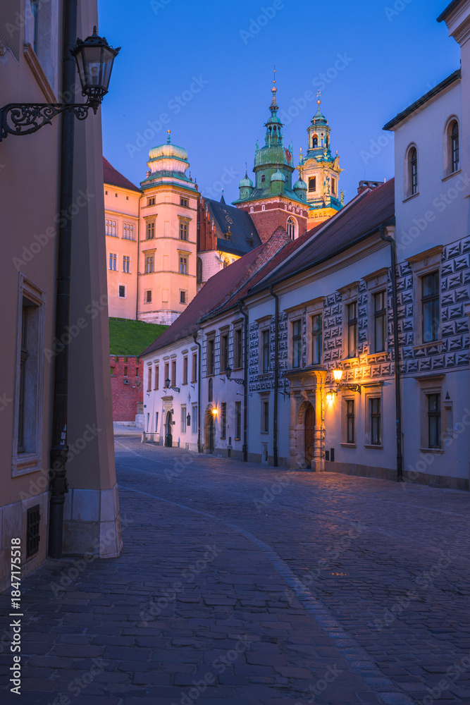 Obraz premium In the historic centre of Krakow