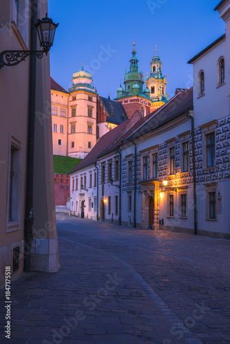 In the historic centre of Krakow