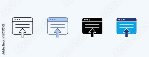 Publish Multiple Icon Illustration Vector