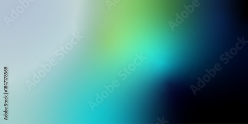 Bilde på lerret Black dark blue cyan aqua emerald green teal lime yellow white retro abstract background