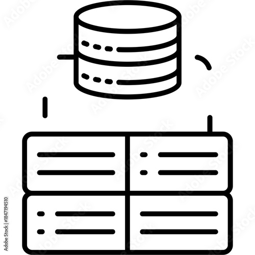 Confusion Matrix Outline Icon
