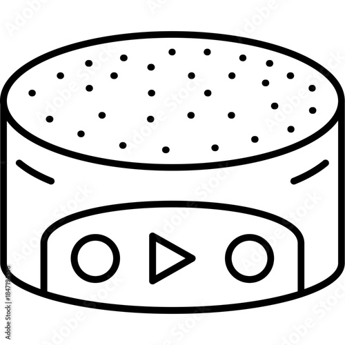 Voice Assistant Outline Icon