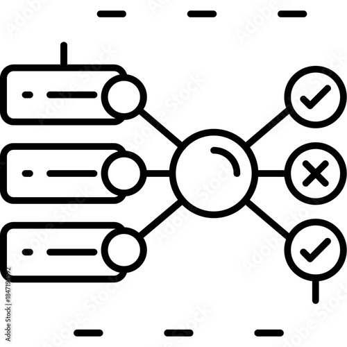 Autoencoder Outline Icon