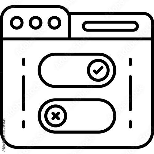 Boolean Outine Icon