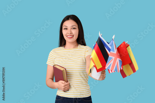 Female Asian student with f...