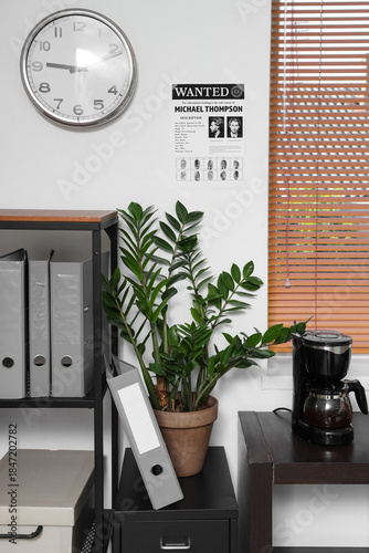 Interior of FBI agent's off...