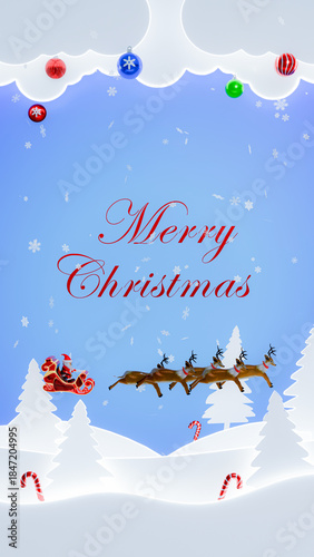 Merry Christmas festive com...