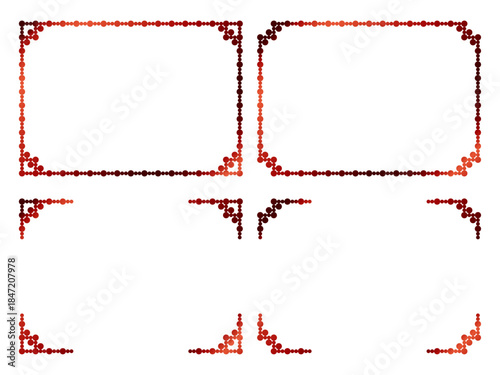 丸、四角角F4、10赤