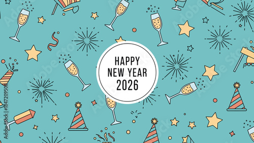 Happy new year 2023 celebration background