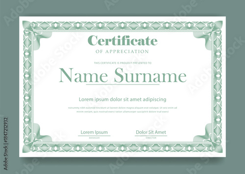 Certificate template design diploma certificates business
