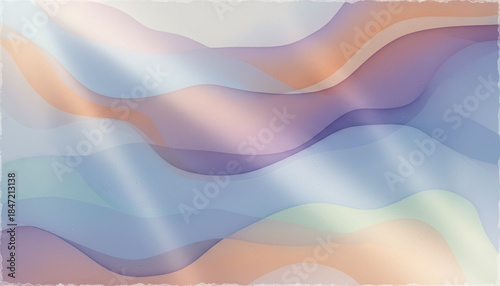Soft Pastel Wave Pattern With Gentle Sunlight Rays and Subtle Ripples Creating A Soothing Abstract Background