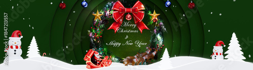 Holiday greeting scene feat...