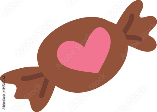 Candy Heart Wrapper Cartoon