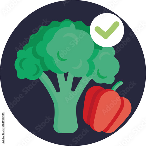 Represents fresh, non-starchy vegetables recommended for balanced blood sugar control in a diabetes-friendly diet.