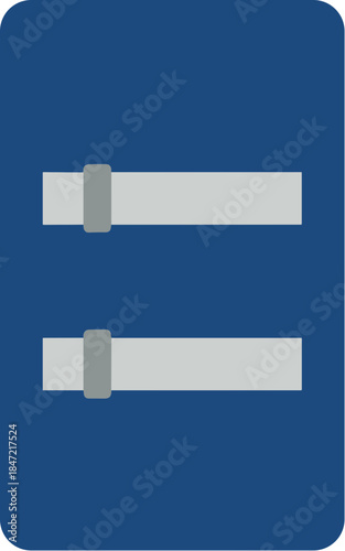 Two horizontal adjustment sliders icon for user interface design.
