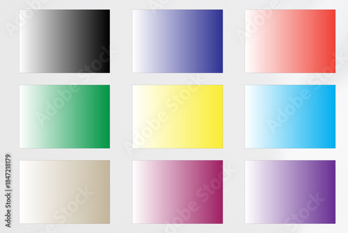 set of colorful banners