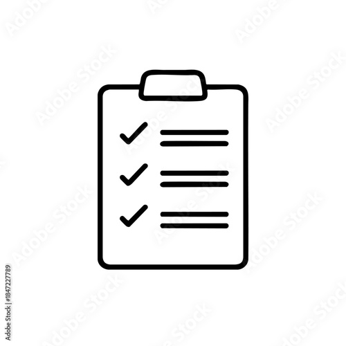 checklist_minimalist_icon_vector