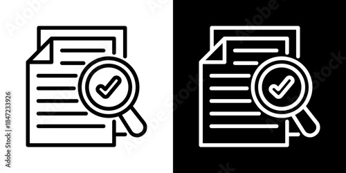 File Indexing Icon Of Line Black And White Style 