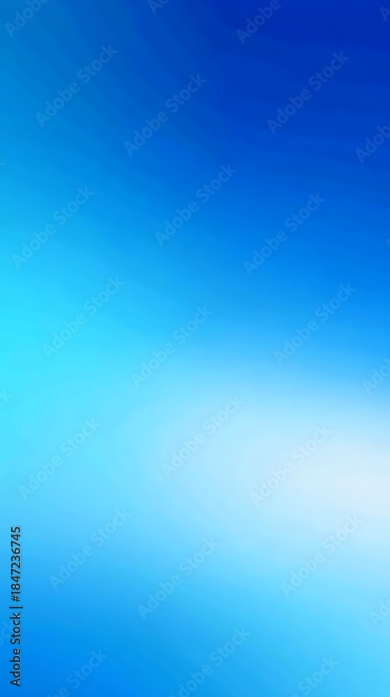 Obraz premium Light Blue Gradient Background with Soft White Highlight, Abstract Design