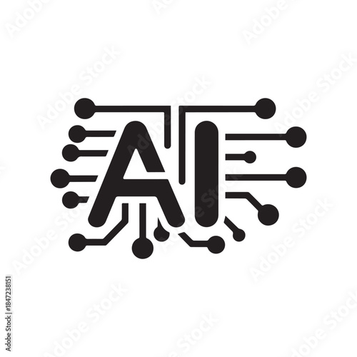 AI chip tech smart electronic core science system design.