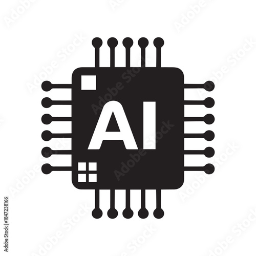 AI chip tech smart electronic core science system design.