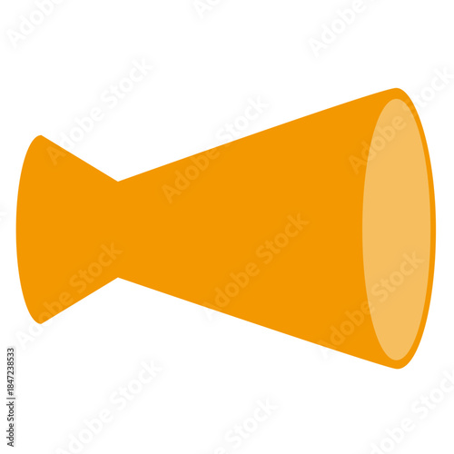 黄色い拡声器のフレーム