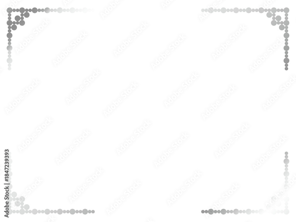 Obraz premium 丸、四角角F6、6白