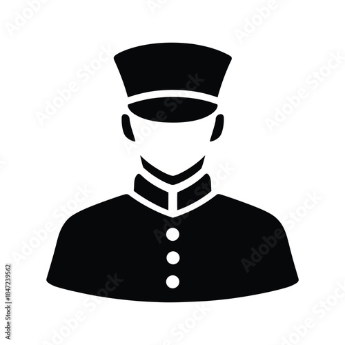 An isolated black tow truck is displayed on a white background in silhouette