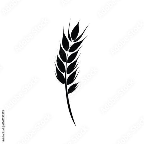 Black garbage bin icon stands isolated on white background, offering simplistic utility