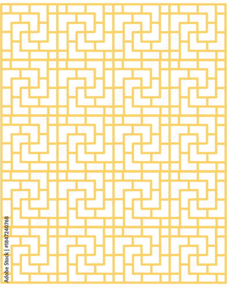 Fototapeta premium Abstract Golden Maze Pattern Background