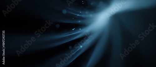 abstract innovation concept with expanding light forms