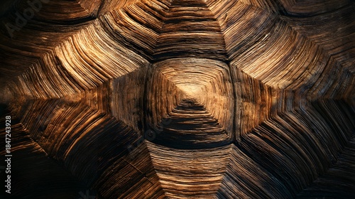 Close-up Texture of a Tortoise Shell Pattern.