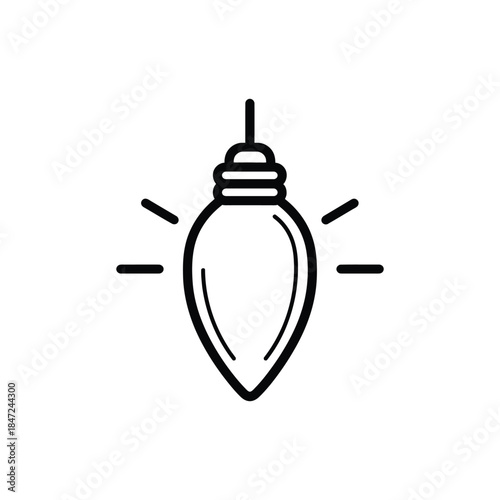 Glowing lightbulb illustration radiates energy through abstract lines and resides on white background